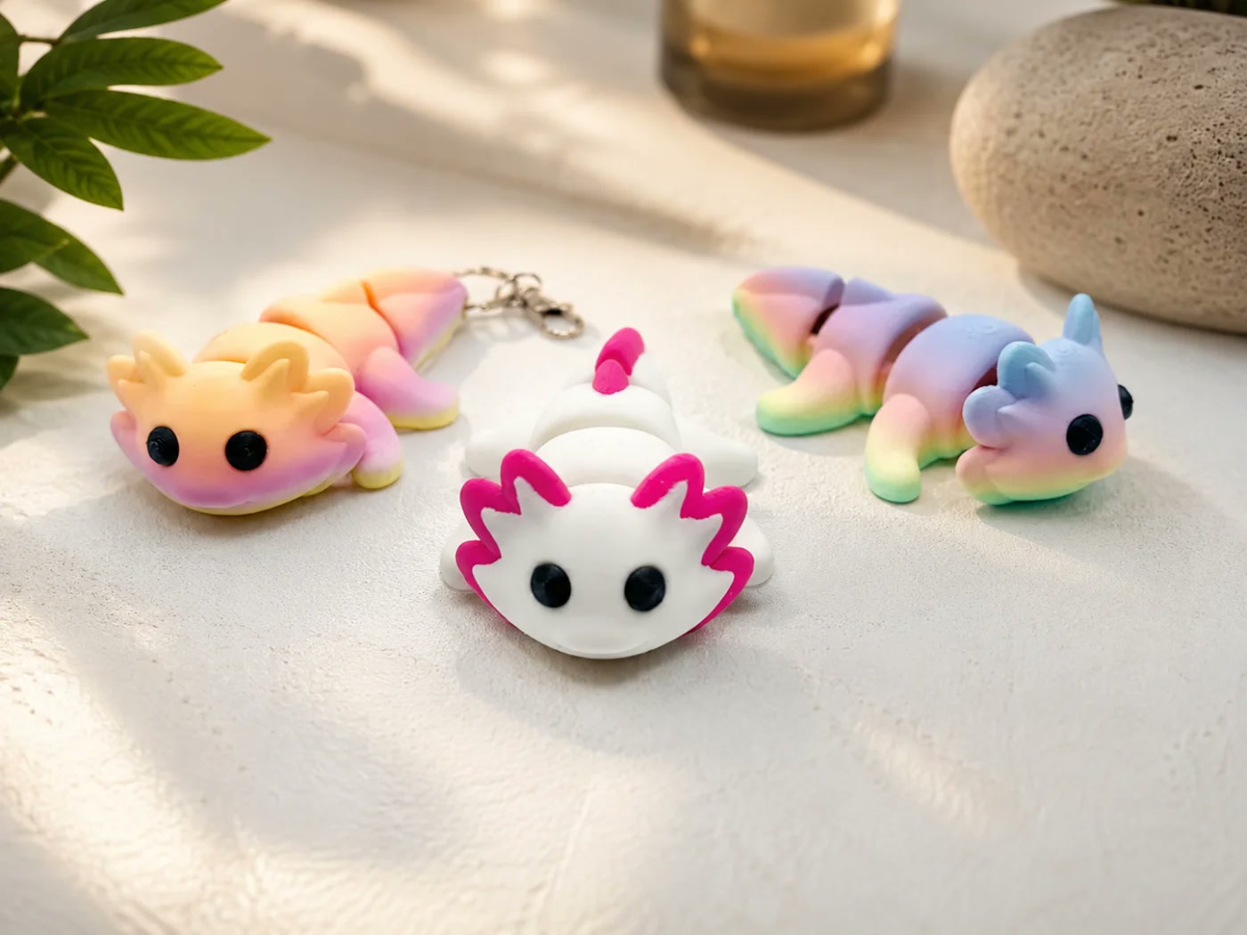 Flexi Axolotl Anahtarlık
